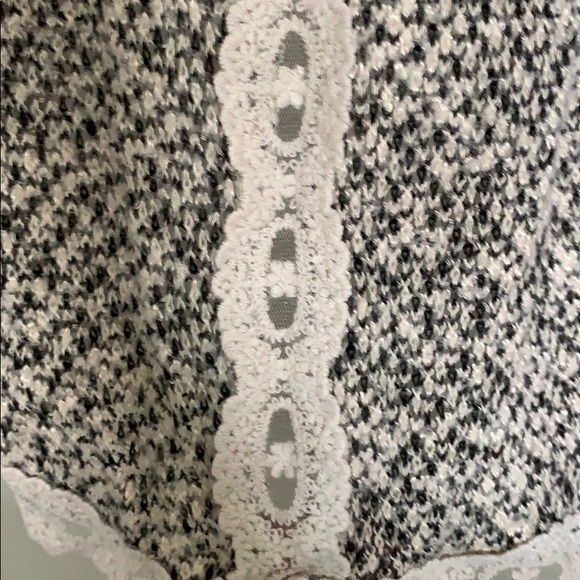 Maurices 3/4 Sleeve Lace Edge Cardigan - Picture 3 of 3